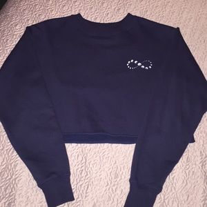 Pacsun L.A. Hearts Cropped Sweatshirt